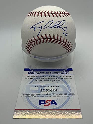 Тери Колинс Астрос Метс Подписа Автограф Официален представител на MLB Бейзбол PSA DNA * 4 Бейзболни топки с автографи