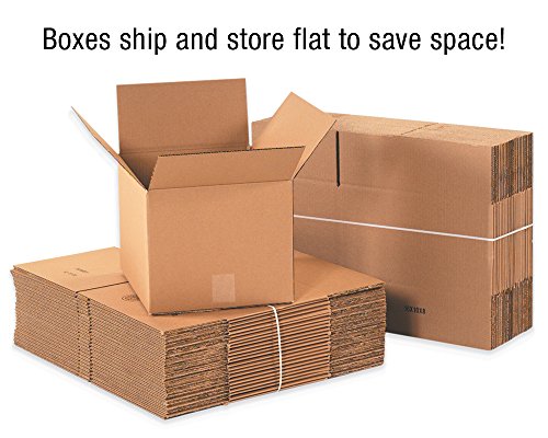 BOX САЩ 15 Опаковки Повдигащи Кутии от един Външен гофриран картон, 10 1/2 L x 6 1/2 W x 57 H, Изработка, Доставка, Опаковане