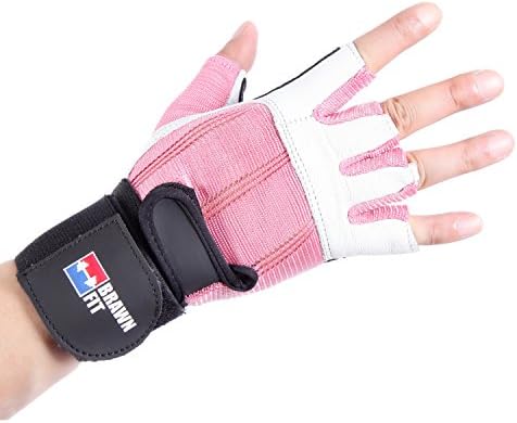 Ръкавици за вдигане на тежести от мека кожа Браун Fit - с подкрепа на китките, най-Доброто оборудване за фитнес зала