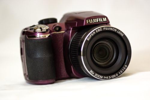 Цифров фотоапарат Fuji Finepix S4000 S4080 Full 720p HD 14MP с 30-кратно оптично увеличение, 3 LCD TFT (plum)