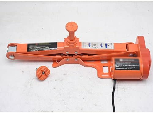 JYQJD 12V 5Ton (6600 кг) Електрически Автомобилен Крик и Електрически Ударен Ключ с Двойно Седлами за автомобили и джипове Оранжев Цвят