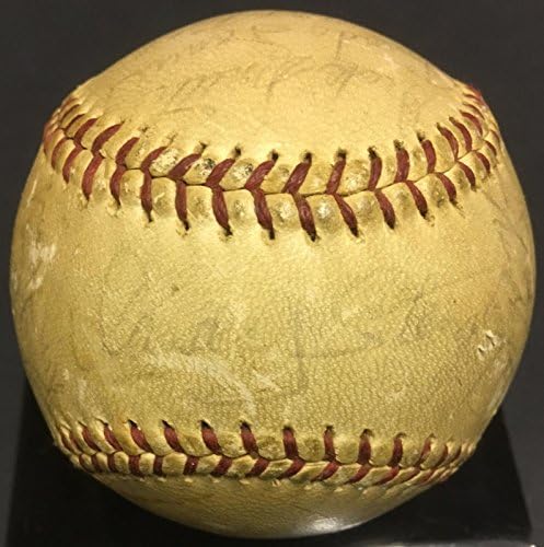 1964 Ню Йорк Метс 1 - я отбор в Shea подписа договор с NL baseball 24 auto Кейси Стенгела CBM COA - Бейзболни топки с автографи