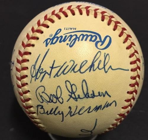 HOF 16 Бейзболни топки с автограф на Дюк Шнайдер, Боб Гибсън, Хуан Маричала Спана, COA, CBM - Бейзболни топки с автографи