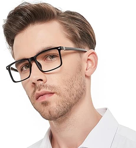 MARE AZZURO Големи Квадратни Очила За Четене Мъжки Леки Гъвкави Ридеры 1.0 1.25 1.5 1.75 2.0 2.25 2.5 2.75 3.0 3.5