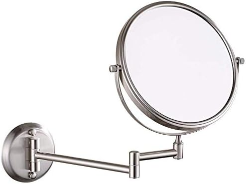DELETO Light up Life & Стенни огледала за грим рискът се увеличава Удължавам Трайно Регулируемо Огледало За Бръснене Тоалетен огледало за баня (Цвят: 7X, размер: 6 инча)