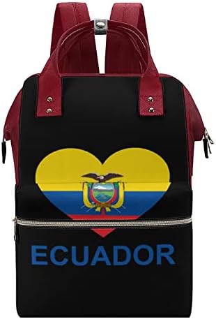 Любовта Еквадор Чанта За Памперси Раница Водоустойчива Чанта За Майките Раница С Голям Капацитет