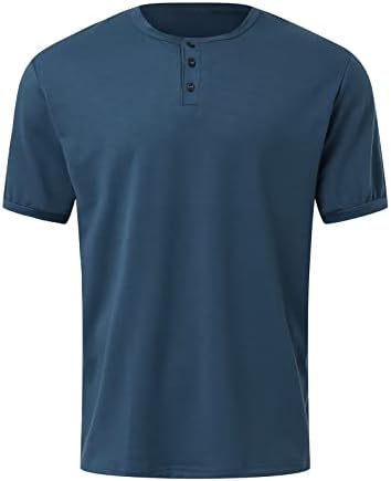 Летни мъжки Ризи, Мъжка Лятна Мода Проста Тениска копчета С Къс Ръкав на Горната Блуза, Нашата Най-Удобна Тениска
