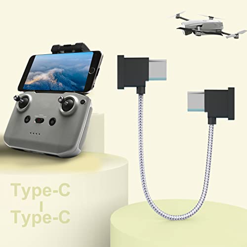 MTAKYI USB C-Кабел за зареждане на телефона USB C 0,5 метра/15 см + кабел за трансфер на данни с дистанционно управление, За DJI Mavic Air 2, Mavic Air 2S, Mavic Mini 2, Mavic 3, Аксесоари за Търтеите