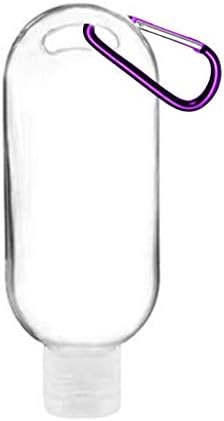 Прозрачна капачка Флип Херметични Контейнери Празни Пластмасови Бутилки Пътен Ключодържател Почистващи Малки Пластмасови Чаши за Еднократна употреба (Жълт, един