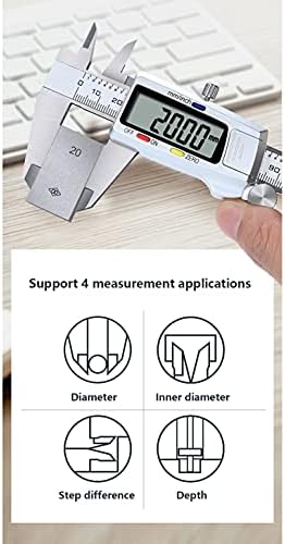 n/a Цифров Шублер от Неръждаема Стомана 150 мм, точност ръководят Штангенциркуль с Нониусом, Електронен Мессшибер-Пахометр, Touch Метален Калибър