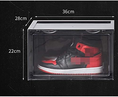 кутия за съхранение на обувки, без лента, Компактна Кутия за съхранение, Прозрачен Шкаф за обувки, Модерен (Цвят: прозрачен размер: 2 бр.)
