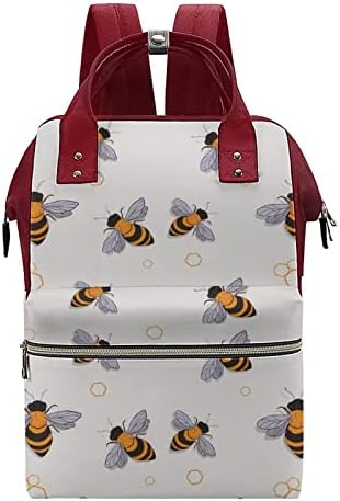 Забавни Летящи Пчели Чанта За Памперси Раница Водоустойчива Чанта За Майките Раница С Голям Капацитет