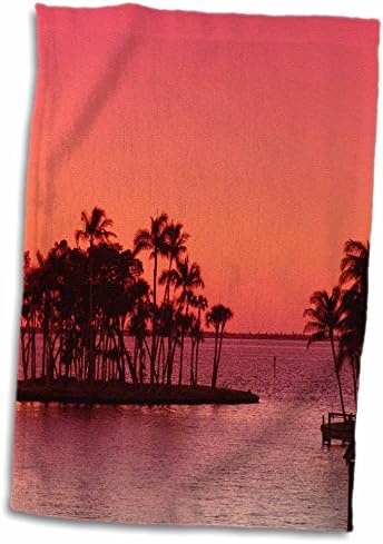 Кърпи 3dRose Florene Tropical sunset - Riverset - (twl-21552-1)