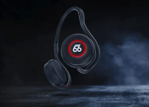 66 AUDIO - Sport2 - Безжични спортни слушалки - 25 часа възпроизвеждане на музика, микрофон с шумопотискане, БТ 5.0, звук с висока разделителна способност. премиум-клас, леки, с