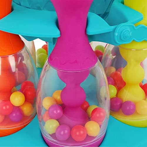 Б. Toys – Нека да запаля Боулинг! – Многоцветен Играчка Комплект за боулинг с Шест Кеглями, Мигаща Светящимся Топката