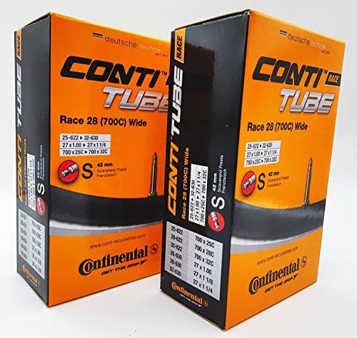 Вътрешна тръба Continental Race 28 Ширина 700x25-32c - Presta Valve 42 mm (комплект от 2 бр. стикер с Conti)