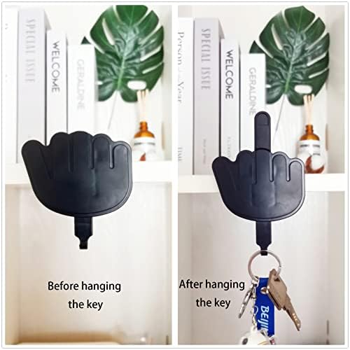 Закачалка за ключове на пръста си един Забавен Подарък Кука За ключове Самоклеящийся Кука За ключове Идея за Подарък