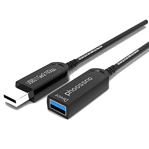 phoossno UL CMP Plenum Номинална удължителен кабел USB 3.1 Активен оптичен кабел 10 Gbit/s на 50 метра Съвместим с камера