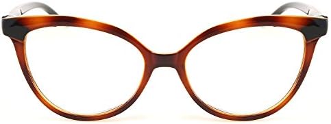 FEISEDY Модни Очила за четене с Кошачьим Око за Жените, Блокиране на Синя Светлина, Четци B4002