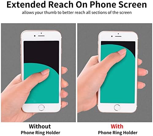 Притежателят на пръстена за мобилен телефон от Ламиньона с цветен модел, Поставка за улавяне на пръстена на пръста си, обърни на 360 °, флип-надолу на 180 градуса, Униве