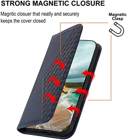 Седалките-мида за телефони, Съвместими с Motorola Moto G62, една Чанта-портфейл със собственик на кредитната карта, Защитен