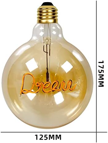 led лампи goblin light 4 Вата С регулируема яркост Edison Bulb Super Warm Special (DTS-G125Dream) G125Happy