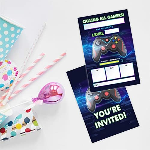 Покана за парти по случай рождения ден на видео игри, Призива на Всички играчи Отваряне на Покани картички (брой 20)