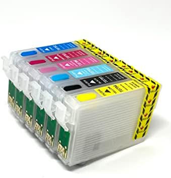 inkxpro Рециклирана касета за подмяна на празната касета Epson 79 T079 (T079120, T079220, T079320, T079420, T079520, T079620) за употреба с принтери Artisan 1430 и Stylus Photo 1400