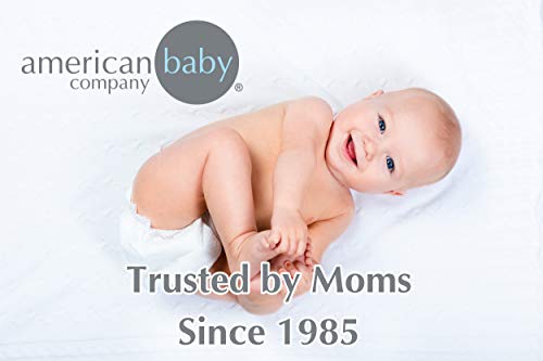 American Baby Company, 10 Бр., Подложка за дневни грижи от памук и Перкаля, Синьо, 24 x 48 x 4