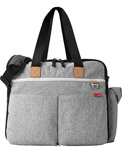 Чанта за памперси Skip Hop: Култов Duo Weekender, много Голям капацитет, с пеленальным подложка и монтиране за количка,