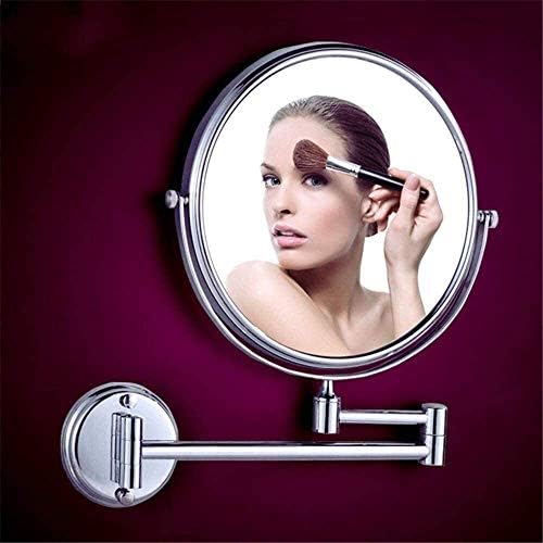 Огледало за красота ZTHOME Въртящо се Складное С 3-Кратно Увеличение Кръгло Тоалетен Огледало За Баня Огледало За Бръснене