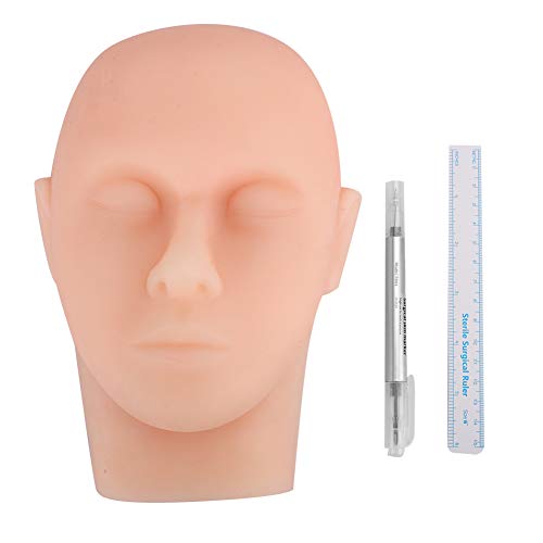 Модел на главата на практика Изграждане на Миглите Модел на Лицето на Формата За Главата Мек Силиконов Хирургически Тренировъчен