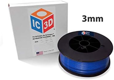 Конци за 3D-принтер IC3D Grey 2,85 мм PETG - Макара 2,5 кг - Точност +/- 0,05 mm - Темата за 3D печат на професионален клас - Произведено в САЩ