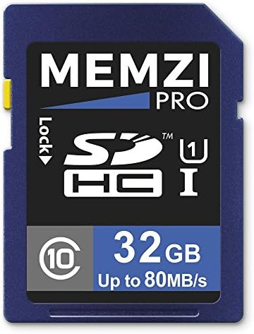 Карта памет MEMZI PRO 32GB Class 10 80 MB/SDHC карта за цифров фотоапарат Panasonic Lumix DMC-GX7, DMC-GX7C, DMC-GX7K,