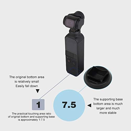 Преносим r Basegood от пластмаса съвместим с джобна карданной камера osmo outdoorboy Kinder Planer (черен, един размер)