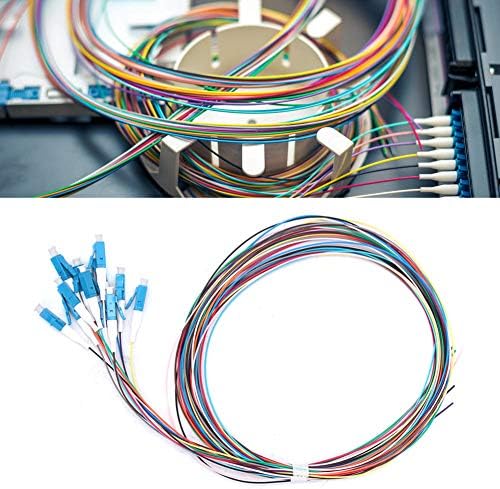 Кабели 12-Нитный Оптичен сегмент тел LC/UPC Влакна нарязани кабели, Однорежимный С ниски вносимыми загуби нарязани Влакна