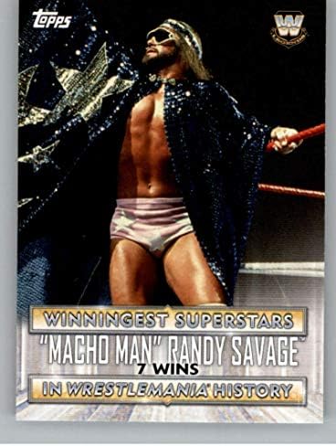 2020 Начело на WWE по пътя към Рестлмании, който печели най-добрите суперзвезди в историята на #WS-4 Мачо Ранди Савидж Рестлинг-Търговска карта