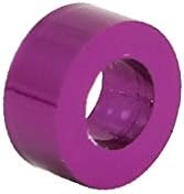X-DREE 10шт от алуминиева сплав с дебелина 2,5 мм M3 Плоска спирала за миене fende_r лилав цвят (10шт от алуминиева сплав