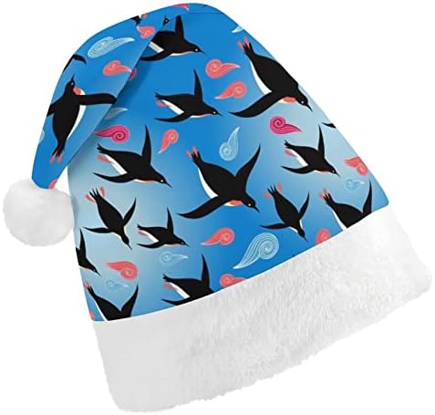 Пингвините, Плаващи в морето, Коледна Шапка, Персонални Шапка на Дядо Коледа, Забавни Коледни Декорации