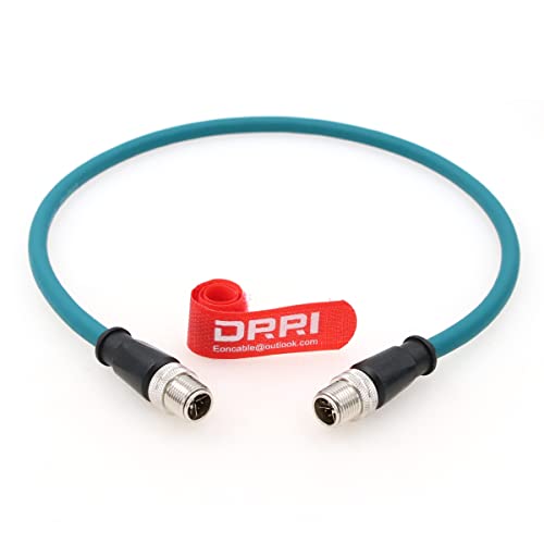 Кабел DRRI M12 X-Coded 8Pin Male-M12 X-Coded 8Pin Мъж с Гигабитным интерфейс Ethernet основа cat6a за Фотоапарати Cognex