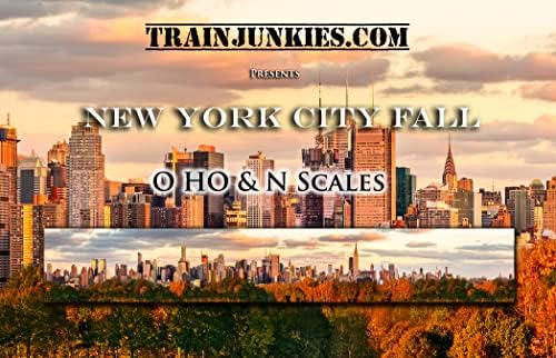 На фона на Есента модели на железопътна линия в Ню Йорк (O Мащаб)