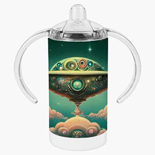 Чаша за Потягивания Извънземна космически кораб - НЛО Baby Sippy Cup - Чаша За Потягивания Kawai