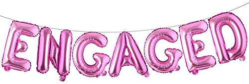 16-инчов многоцветен Обрученный балон с Букви AF, Банер, Аксесоари За Украса на парти в чест на Годеж (годежен Сребро)