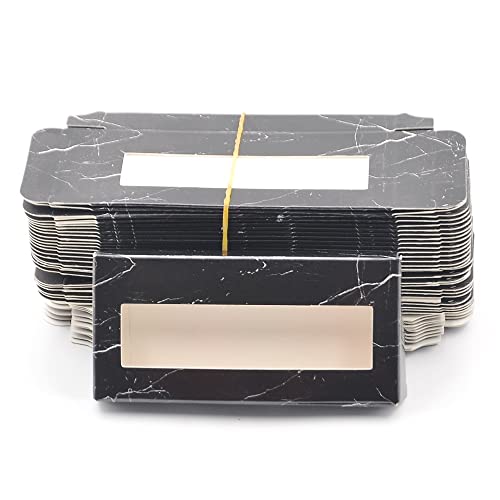Опаковка за фалшиви мигли Книжен скоростна Кутия за мигли Опаковка 3D Мигли Грим Правоъгълни Седалките на Едро (Цвят: A6, Размер: 50 скоростна без кората)