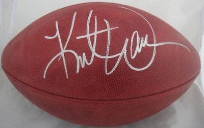 Кърт Уорнър е Подписал Официален футболен договор Wilson NFL Game JSA - Футболни топки с Автографи