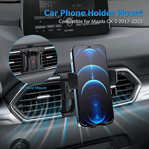 Държач за мобилен телефон DLOVEG, който е Съвместим за Mazda CX-5 2017-2022 2023, Аксесоари за автомобил на Вентилационни