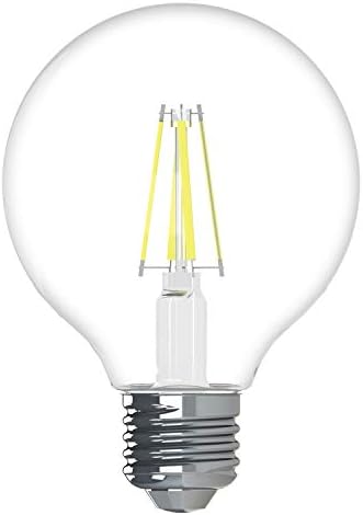 GE Lighting 31705 Крушка с прозрачен покритие Refresh HD Dimmable LED G25 Декоративен глобус 5,5 (подмяна на 60 W), средна