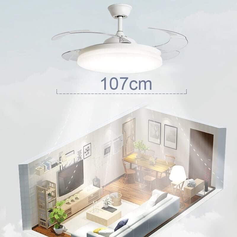 ChezMax Модерни Таван Вентилаторните Тела с Дистанционно Управление Декор Спални Вентиляторная Лампа 42 инча Въздушни
