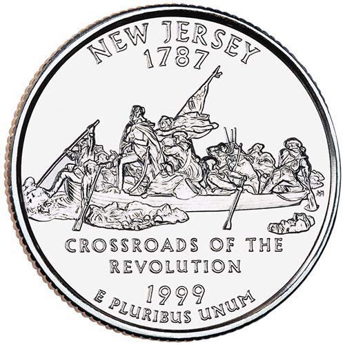 1999 P BU Избор тримесечие на щата Ню Джърси, не Обращающийся монетен двор на САЩ