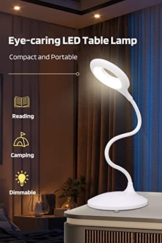 CTYDD LED Настолна Лампа С регулируема Яркост Трикольор Температура, Настолна Лампа, За да се Учат, Маркуч USB, Акумулаторна